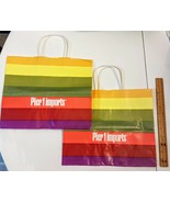 Pier 1 Shopping Bag USED LOT 2 Christmas Gift Wrap Craft Projects more 1... - €3,45 EUR