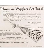 1947 Arbogast Hawaiian Wigglers Bait Advertisement Vintage Fishing Boati... - $27.34 CAD