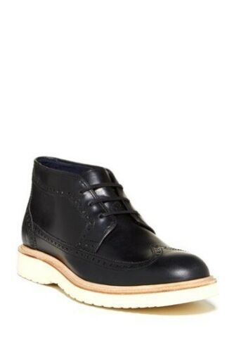 Cole Haan Martin Chukka Boot In Black Leather | Size 7.5 | C11650 - £52.22 GBP