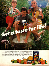 Vintage 1984 Five Alive Fruit Beverage Juice Get A Taste For Life Print Ad  - $5.49