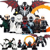 8pcs Spider-Man Venom Mister Negative Black Cat Kraven Octopus Minifigures Set - £18.37 GBP