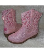 Cowboy Boots Blush Pink Sparkle Glitter Youth Size US 3 = Women US 5 By ... - $345.97 MXN