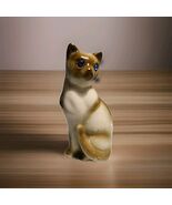 Siamese Cat Salt Shaker Blue Eyes Ceramic 4&quot; Tall 2&quot; Wide 1.75&quot; Vintage ... - €7,63 EUR