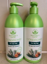 (2) Natures Gate Conditioner Tea Tree Sea Buckthorn 18 Fl Oz Each For Oi... - $49.95