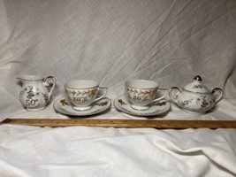 50th Wedding Anniversary Cups(2), Saucers(2)-276, Creamer-1144 &amp; Sugar Bowl-1144 - $9.00