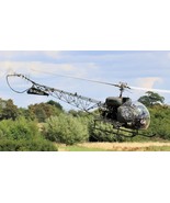 Framed 4" X 6" Print of a U.S. Military MASH Unit Bell Model 47 Helicopter. - £11.90 GBP