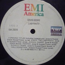 DAVID BOWIE Labyrinth LP from VENEZUELA Rock Pop NO SLEEVE - $20.00