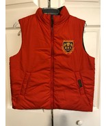 Ralph Lauren Polo Red Reversible Zipper Down Sleeveless Puffer Jacket - $40.62 CAD