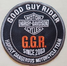 Vintage Harley Davidson - Good Guy Rider Patch Checker Flag Design 2 1/2 sqr - £6.69 GBP