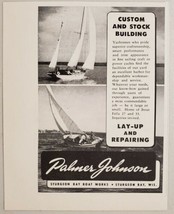 1949 Print Ad Palmer Johnson Sail Boats Sturgeon Bay,Wisconsin - £7.32 GBP