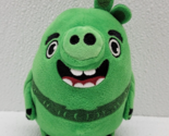 Angry Birds 5&quot; Green Leonard The Pig Plush Rovio Jazwares RUSS Stuffed T... - £13.34 GBP