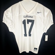 Clackamas Football Jersey Mens Large White  Nike 17 College - £14.19 GBP