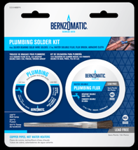 Silver Bearing Lead Free PLUMBING SOLDER KIT w Flux &amp; Brush BernzOmatic ... - $46.52 CAD