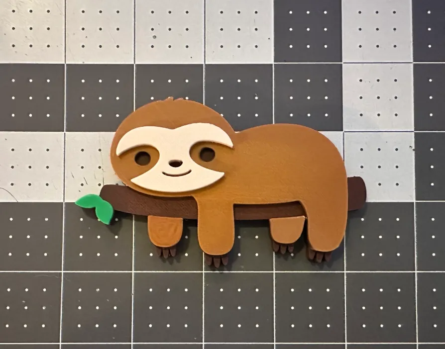3D Printed Magnetic Sloth – Lazy Branch Buddy – Made to Order - $16.99