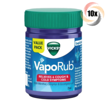 10x Jars Vicks VapoRub Menthol Camphor &amp; Eucalyptus Oil Cough Suppressant | 25ml - £26.16 GBP