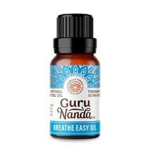 GuruNanda Breathe Easy Essential Oil - Nasal Congestion Relief with Pure Eucalyp - £11.83 GBP
