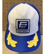 FMP Company Fullwell trucker cap embroidered captain&#39;s hat snapback vtg - £11.18 GBP