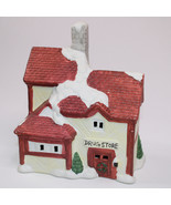 Vintage Holiday Collection Ceramic DRUGSTORE Christmas Village House 199... - €12,33 EUR