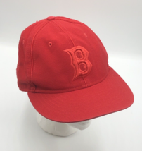 Vintage Boston Red Sox Red 1946 Cooperstown Collection Red Fitted Hat Size 7 1/8 - £30.90 GBP