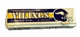 Vintage Minnesota Vikings NFL Team Chewing Gum - 5 Sticks - Unopened - £15.45 GBP