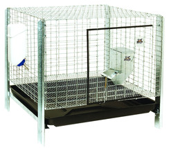 Pet Lodge Rabbit Hutch Complete Kit - 24 in. x 24 in. x 16 in. Wire Mesh... - £114.06 GBP