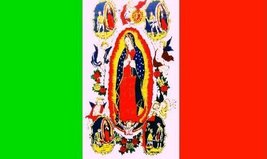 3&#39;x5&#39; Mexico Lady Of Guadalupe Flag, Catholic Guadelupe Mexican Virgin Mary - £3.76 GBP