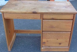 Vintage Solid Wood Student Desk - Gently Used - Usable Condition - Useful - £197.79 GBP