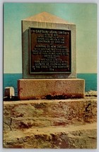Captain John Smith Monument Star Island Iles of Shoals New Hampshire Postcard - £2.32 GBP