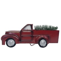 Christmas Vintage Tree Farm Truck Light Up Rustic Metal Christmas Tree D... - $18.92