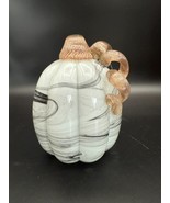 Glitzhome Gray Marbled Glass Pumpkins – 4&quot; &amp; 6&quot; Elegant Fall Decor - €24,62 EUR+
