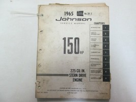 1965 Johnson Stern Drive Engine 150 HP 225 CU IN Service Repair Manual *** - £19.95 GBP