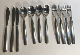 Set of 11 Ginkgo 18/10 Stainless CHARLIE pattern forks Knives Spoons - $22.40