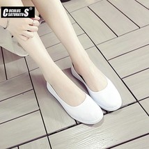 Fashion Women White Canvas Shoes Concise Low Top Casual Flat Student Shoes Lace  - £20.07 GBP