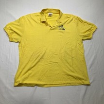 The Tennis Club of Fort Lauderdale Polo Shirt Mens L Yellow Short Sleeve Collar - £10.97 GBP