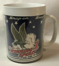 1983 Vintage Snap-On Mug &quot;Winning 1 Spirit Go For It&quot; Blue. - £12.38 GBP