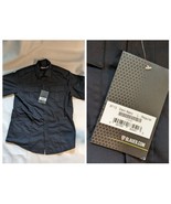 Blauer Button Up Short Sleeve Shirt Pocket Navy Blue Large R 8715 NEW - $34.64