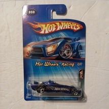 2005 Hot Wheels #90 Hot Wheels Racing 5/5 F-RACER Blue w/Chrome Pr5 Spoke - £5.82 GBP