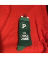 New &quot;No Pinch Zone&quot; Shamrock Mens Socks Crew 9-13 St Patrick&#39;s Day Irish... - $15.72