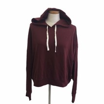 Forever 21 Hoodie Maroon Burgundy Drawstring Cropped Plus Size 3XL New With Tag - £20.31 GBP