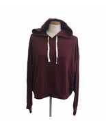 Forever 21 Hoodie Maroon Burgundy Drawstring Cropped Plus Size 3XL New W... - £20.28 GBP