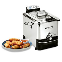 Stainless Steel Deep Fryer with Basket 3.5 Liter Oil Capacity - £417.03 GBP