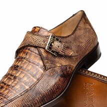 Men's Shoes genuine crocodile and lizard dress monk strap Toluca Rustic Orix image 3