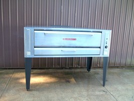 BLODGETT 1060 HIGH BTU 120K NATURAL DECK GAS DOUBLE PIZZA OVEN WITH  NEW... - $3,460.05