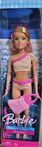 Barbie Beach Glam Fashion Doll 2006 Mattel Blonde Swimsuit NRFB - £20.60 GBP