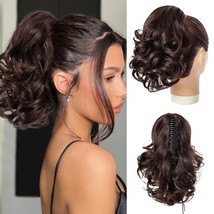 ZGYAIR Ponytail Extensions,10 inch Short Claw Clip on Ponytail Extension... - $21.29