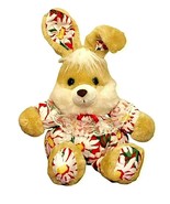 1990s Bunny Rabbit Plush Stuffed Easter Red Daisies Outfit Puffy 14 Inch... - £13.73 GBP