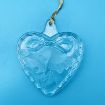 Clear Glass Heart Shape Christmas Ornament with Bells - $9.72 CAD