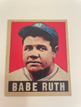 1948 Leaf Babe Ruth #3 *RP* novelty baseball card.Yankees. Mint. - £5.54 GBP