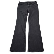 Calvin Klein Pants Womens 4 Black Mid Rise Flare Leg Casual Denim Jeans - $25.62