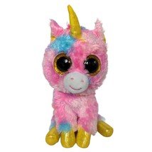 Ty Beanie Boo Fantasia Pink Blue Unicorn Tie Dye Plush Stuffed Animal 20... - $272.76 MXN